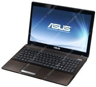 ASUS K53S 15.6" (intel Core i5 2410M 2.3Ghz/4Gb/1366x768/GeForce GT 520/500Gb/DVD-RW/Wi-Fi/Win7x64HB)