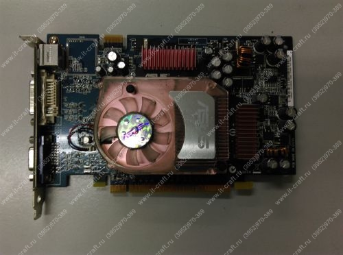 Видеоадаптер PCI-E ASUS GeForce 6600 GT 500Mhz PCI-E 256Mb 1000Mhz 128 bit DVI TV
