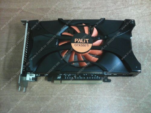 Видеоадаптер PCI-E Palit GeForce GTX 550 Ti 900Mhz 1024Mb 4100Mhz 192 bit DVI HDMI HDCP