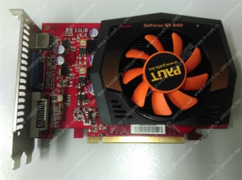 Видеоадаптер PCI-E Palit GeForce GT 240 512Mb 128bit DVI HDMI HDCP (Не работает VGA)