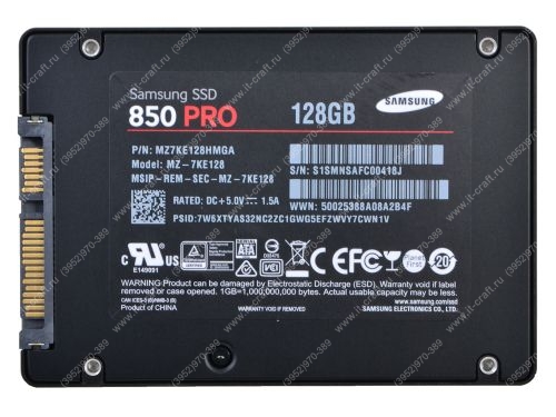 SSD 2.5" 128Gb Samsung MZ-7KE128 (НОВЫЙ)