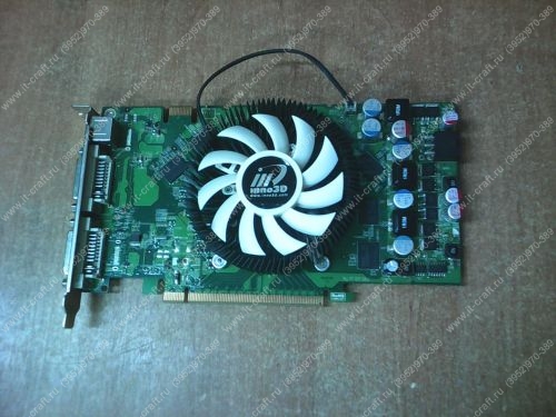Видеоадаптер PCI-E Inno3D GeForce 9800 GT 550Mhz PCI-E 2.0 1024Mb 1400Mhz 256 bit DVI HDMI HDCP