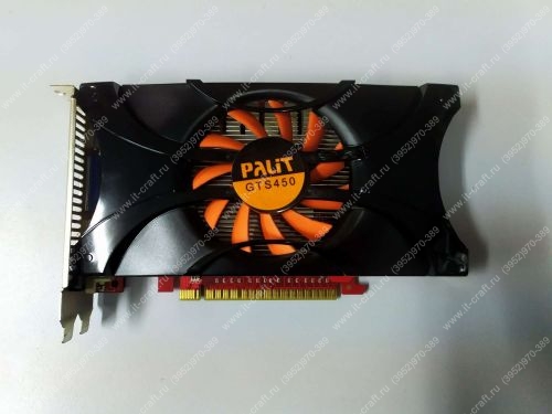 Видеоадаптер PCI-E Palit GeForce GTS 450 783Mhz PCI-E 2.0 1024Mb 1400Mhz 128 bit DVI HDMI HDCP