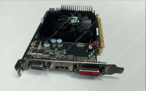 Видеоадаптер PCI-E XFX Radeon HD 6670 800Mhz PCI-E 2.1 1024Mb 1600Mhz 128 bit DVI HDMI HDCP