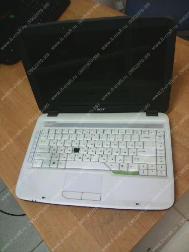 Acer Aspire 4315-101G08Mi (Intel Celeron M540 1.8GHz/14.1”/1280x800/1024Mb/80GB/DVD-RW/FM/LAN/WiFi) (не включается, без ОЗУ, без HDD, разбита матрица)