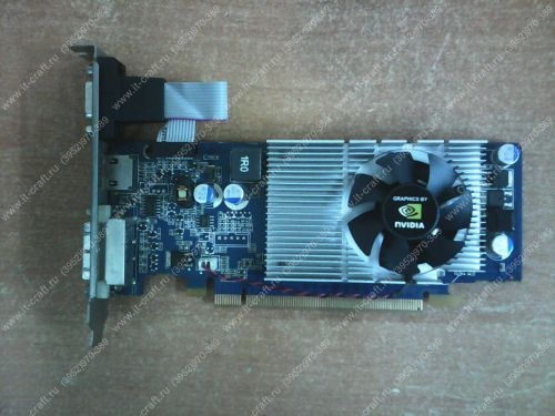 Видеоадаптер PCI-E Manli GeForce 210 589Mhz PCI-E 2.0 512Mb 667Mhz 64 bit DVI HDMI HDCP