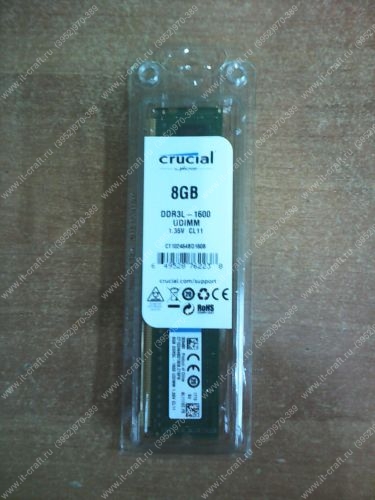DDR3L 8Gb Crucial CT102464BD160B (НОВАЯ)