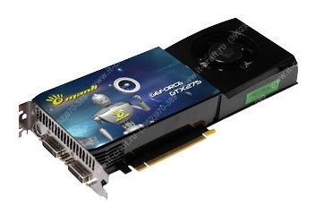 Видеоадаптер PCI-E Manli GeForce GTX 275 633Mhz PCI-E 2.0 896Mb 2268Mhz 448 bit 2xDVI HDCP