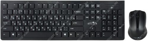 Комплект беспроводная клавиатура + мышь Oklick 250M Black USB 