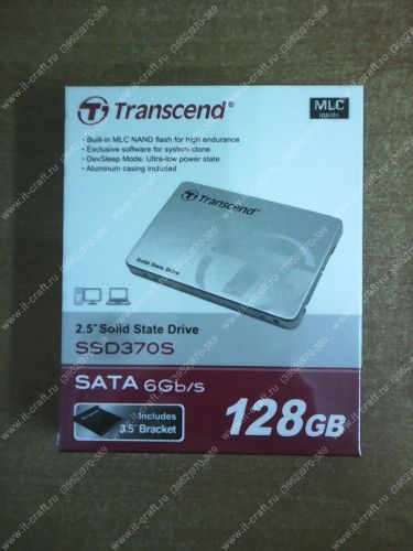 SSD 2.5" 128Gb Transcend 370s [TS128GSSD370S] (НОВЫЙ)