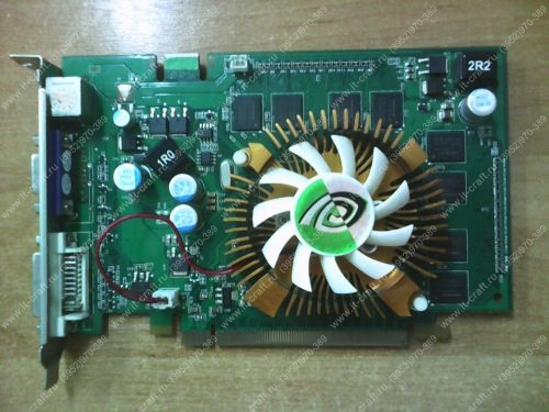 Видеоадаптер PCI-E GeForce 9400 GT 550Mhz PCI-E 2.0 1024Mb 800Mhz 128 bit DVI TV HDCP YPrPb