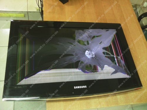 LCD телевизор 26" Samsung LE-26 B450 C4W (разбит экран, без пду)