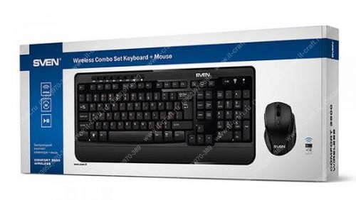 Комплект беспроводная клавиатура + мышь SVEN Comfort 3500