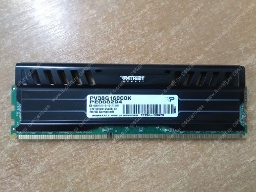 DDR3 4Gb 1600MHz Patriot Memory PV38G160C9K (Viper)