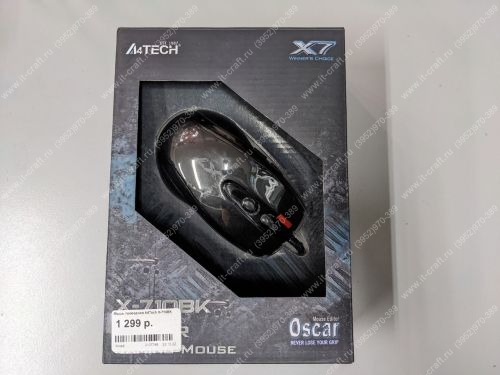 Мышь проводная A4Tech X-710BK Black USB
