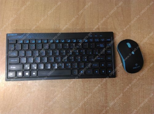 Комплект беспроводная клавиатура + мышь DEXP KM-1005BU