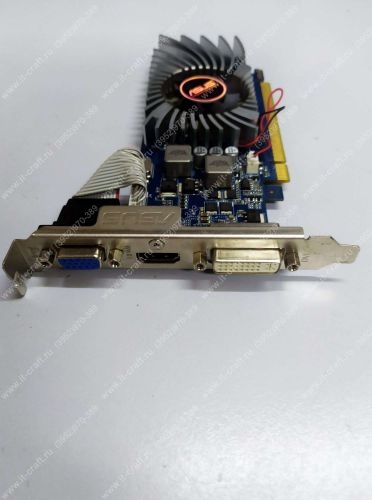 Видеоадаптер ASUS GeForce GT 610 1Gb 64bit HDMI, VGA, DVI-I