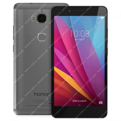 Смартфон Huawei Honor 5X Grey (KIW-L21) + Стекло + Чехол