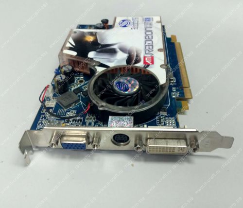 Видеоадаптер PCI-E Sapphire Radeon X1600 Pro 500Mhz 256Mb 780Mhz 128 bit DVI TV VGA
