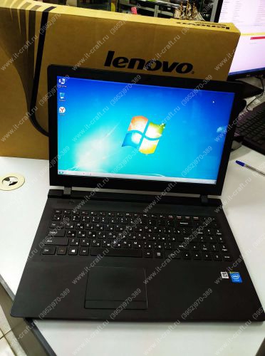 Lenovo 100-15IBY 15.6" Intel Celeron N2840 2.16-2.58Ггц (x2)\2Gb DDR3L\SSD 64Gb\Intel HD\Wi-Fi\Bluetooth 4.0