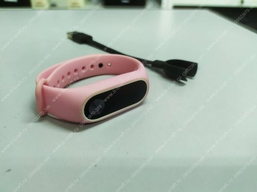 Фитнес браслет Xiaomi Mi Band 2 (розовый ремешок)