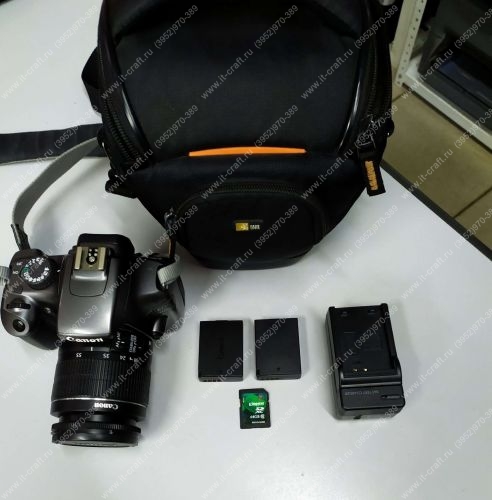 Фотокамера цифровая Canon EOS 1100D Kit 18-55 + 64Gb + Сумка