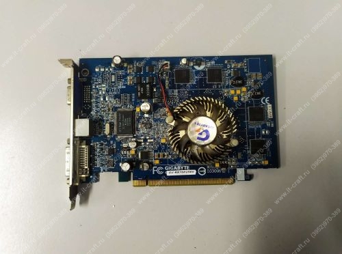 Видеоадаптер PCI-E GIGABYTE Radeon X700 Pro GV-RX70P256V 256Mb 128bit DVI TV VGA