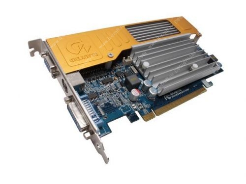 Видеоадаптер PCI-E GIGABYTE GeForce 8400 GS [GV-NX84S512HP] 650MHz 512Mb 800MHz 64bit VGA DVI TV