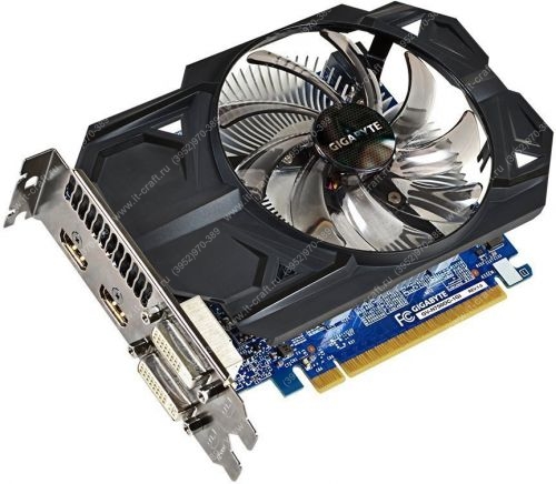 Видеоадаптер PCI-E Gigabyte GeForce GTX 750 1059MHz 2048MB DDR5 5000MHz 128bit 2xDVI 2xHDMI