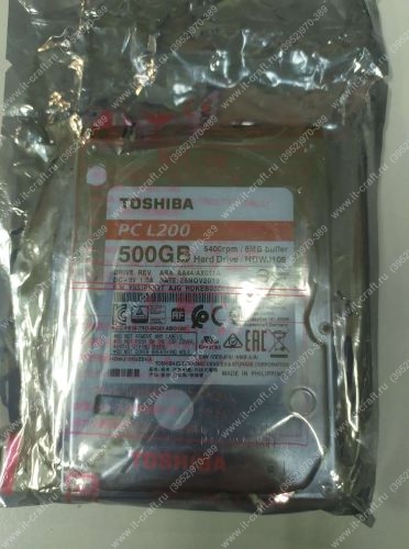 SATA 2.5" 3Gb/s HDD 500Gb Toshiba L200 [HDWJ105] (НОВЫЙ)