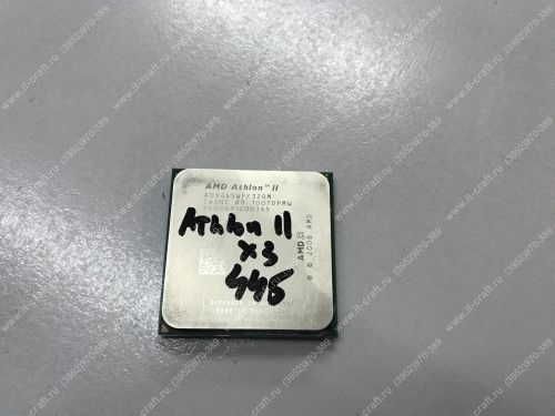 Socket AM3 AMD Athlon II X3 Rana 445 (3100Mhz, L2 1536Kb)