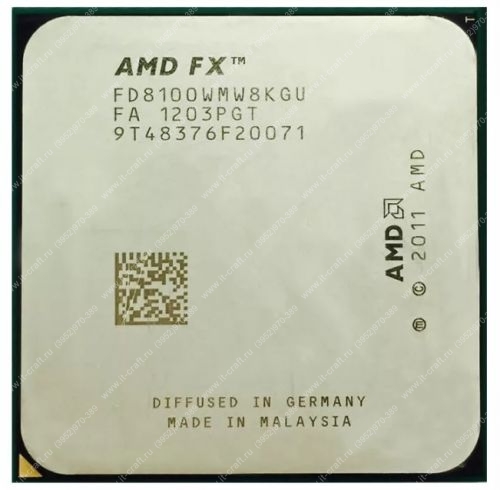 Socket AM3+  AMD FX-8100 Zambezi (2800MHz, L3 8Mb)