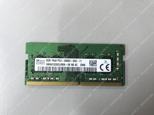 SO-DIMM DDR4 8Gb 2666Mhz  Hynix [HMA81GS6CJR8N-VK]