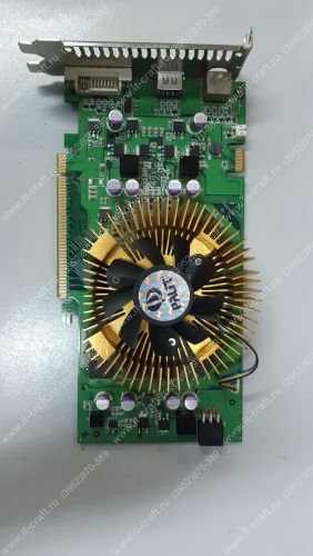 Видеоадаптер PCI-E Palit GeForce GT 9600 650Mhz PCI-E 2.0 512Mb 1800Mhz 256 bit DVI HDMI
