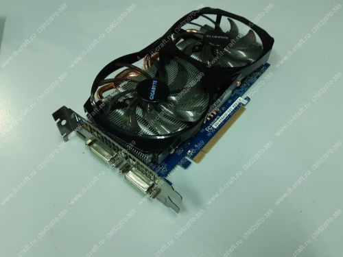 Видеоадаптер PCI-E GIGABYTE GeForce GTX 560 1024Mb 256bit 2xDVI Mini-HDMI