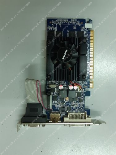 Видеоадаптер PCI-E GIGABYTE GeForce GT 610 810Mhz 1024Mb 1333Mhz 64 bit DVI HDMI HDCP rev. 2.0