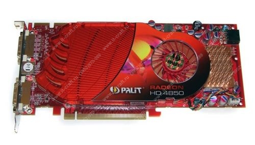Видеоадаптер PCI-E Palit Radeon HD 4850 625Mhz 2.0 512Mb 1986Mhz 256 bit 2xDVI HDCP