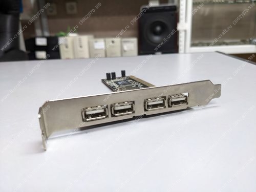 Контроллер PCI to USB 2.0 Gembird 4+1P VIA VT6212L (5-ports)