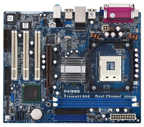 Комплект Socket 478 Материнская плата ASRock P4i65G + Процессор Celeron 2.0Ghz + Cooler