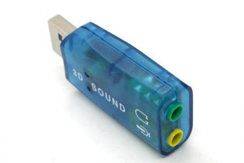 USB 2.0  внешняя звуковая карта 5.1-Channel Mini Virtual Stereo 3D Audio  PDer (НОВАЯ)