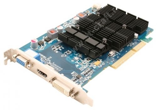Видеокарта AGP Sapphire Radeon HD 3450 512MB 64bit DVI HDMI