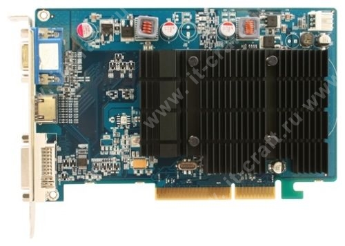 Видеокарта AGP Sapphire Radeon HD 3450 512MB 64bit DVI HDMI