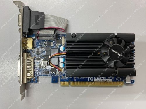 Видеоадаптер PCI-E GIGABYTE GeForce GT 610 1024Mb 64bit DVI HDMI HDCP