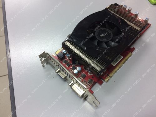 Видеоадаптер PCI-E Palit GeForce 9800 GTX+ 512Mb 256bit 2xDVI TV HDCP