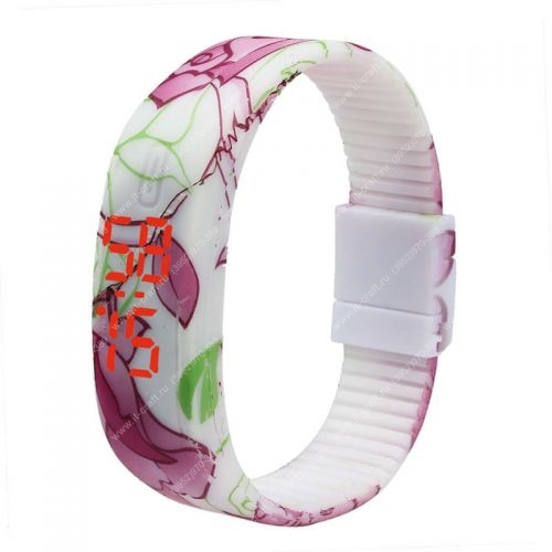 Цифровые бинарные часы Sport Bracelet Flower (НОВЫЕ)