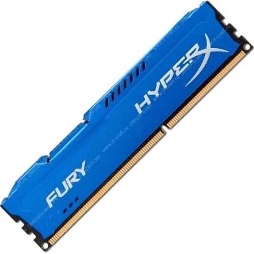DIMM DDR3 8192Mb Kingston HyperX FURY Blue Series (HX316C10F/8)