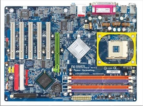 Комплект Socket 478 GIGABYTE GA-8IPE1000 Rev 4.0 + Pentium 4 3.0Ghz + Кулер