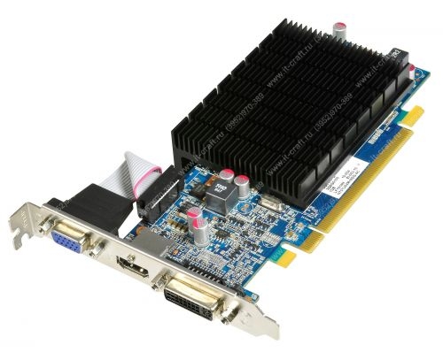 Видеоадаптер PCI-E HIS Radeon HD 5570 650Mhz 1024Mb 1600Mhz 128 bit DVI HDMI HDCP Silent