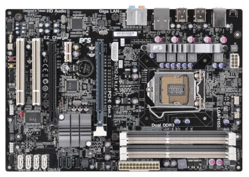 Socket 1155 EliteGroup ECS H67H2-A3 H67 (4xDDR3-2133 PCI-E 8ch 4xSATA 2xSATA_6Gb/s GLAN ATX) ( ТЕРЯЕТ SATA)