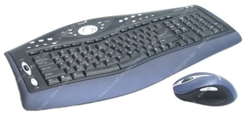 Беспроводная клавиатура + мышь Genius ErgoMedia R710 Black USB